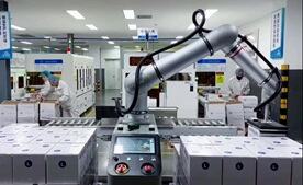 lewin乐玩协作码垛典型应用：医疗用品纸箱码垛
